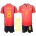 Maillot de foot Espagne Koke #8 Domicile vêtements enfant Monde 2022 Manches Courtes (+ pantalon court)